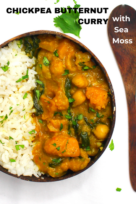 Chickpea Butternut Curry with Sea Moss