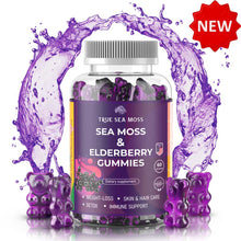 Load image into Gallery viewer, Elderberry + Sea Moss Gummies