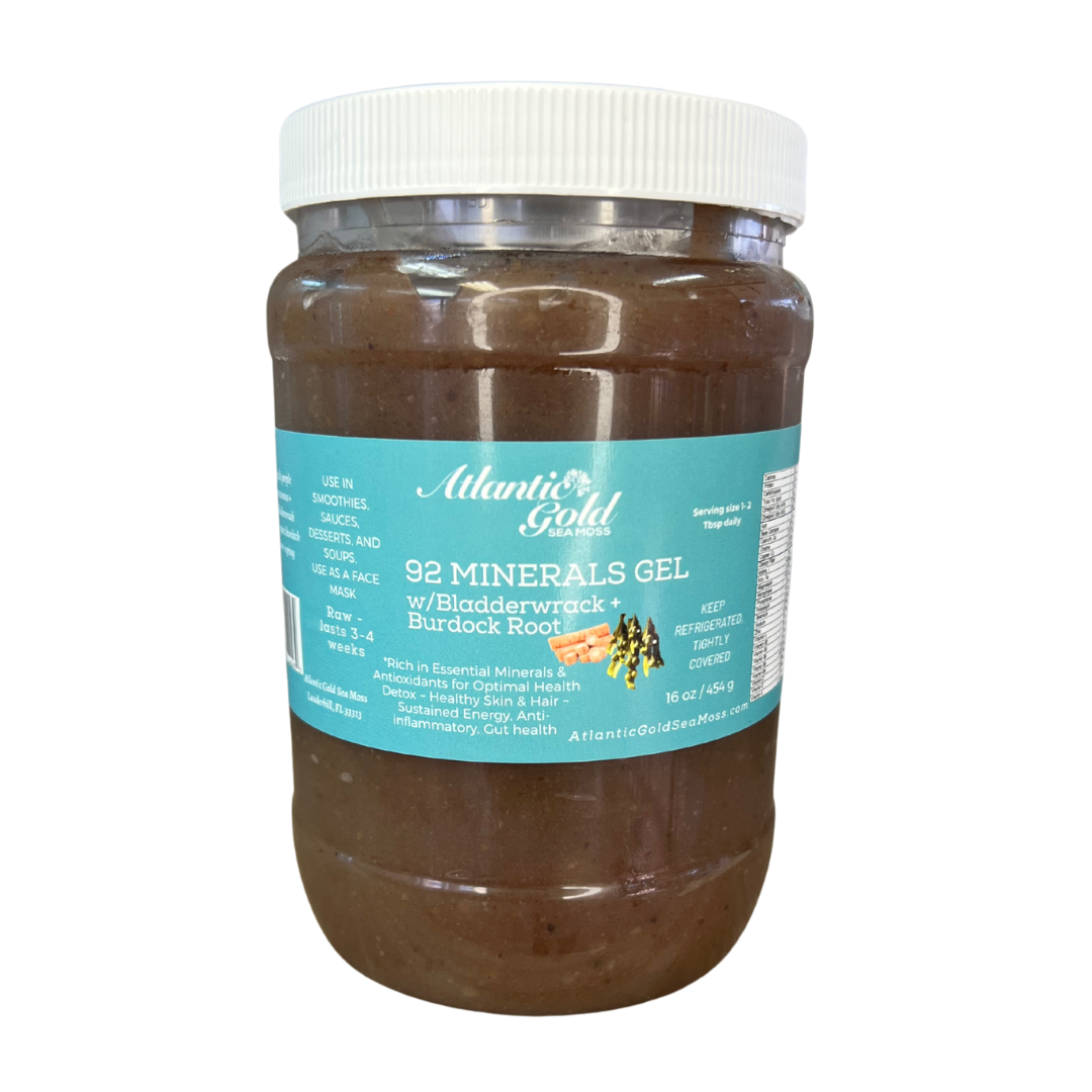 92 Minerals Sea Moss Gel w/ Bladderwrack, Burdock Root