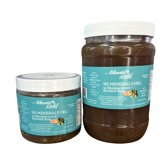 92 Minerals Sea Moss Gel w/ Bladderwrack, Burdock Root