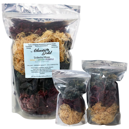 Trifecta Sea Moss - Gold, Purple, Green