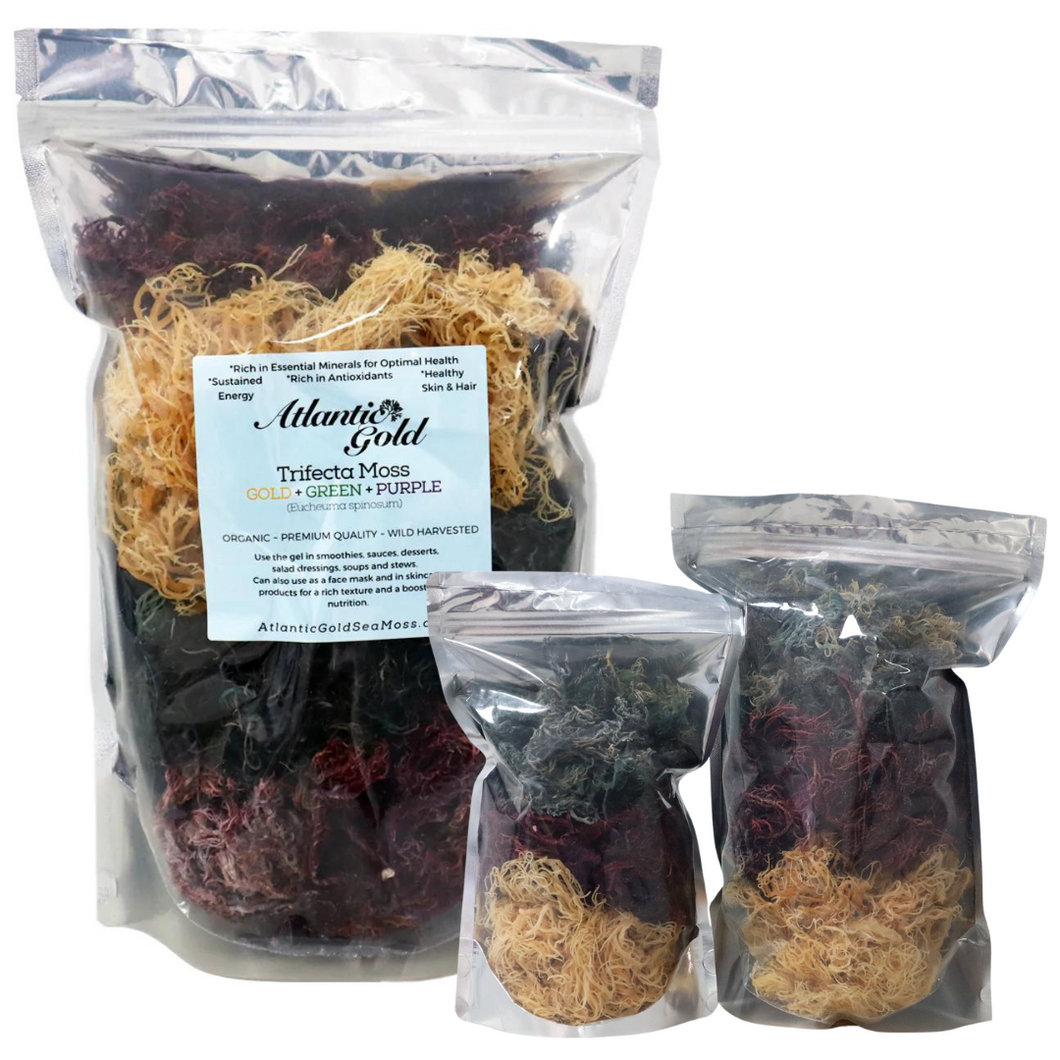 Trifecta Sea Moss - Gold, Purple, Green
