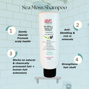 Sea Moss + Castor Oil Shampoo.