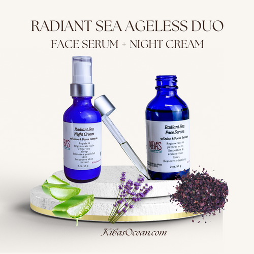 Radiant Sea Duo - Face Serum + Night Repair Cream.