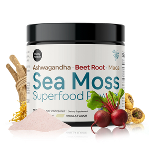 Sea Moss Superfood Powder with Ashwagandha, Beet Root & Maca Root