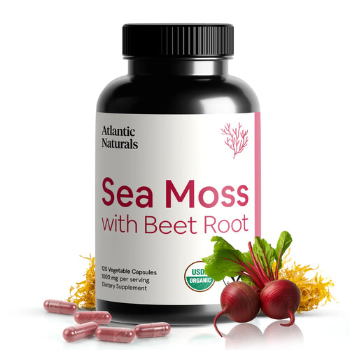Sea Moss + Beet Root Capsules | Organic | 60 Ct | 1000mg