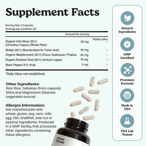 Sea Moss with Shilajit Capsules -5 In 1