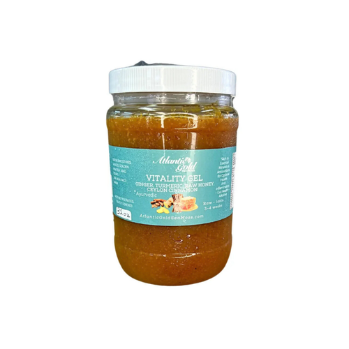 Vitality Sea Moss Gel - Ginger, Turmeric, Raw Honey, Ceylon Cinnamon