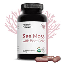 Load image into Gallery viewer, Irish Sea Moss + Beet Root Capsules | Organic |120 count | 1000mg