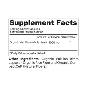 Sea Moss Capsules | Organic |60 count | 1000mg
