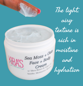 Sea Moss + Oats Face & Body Cream, 8 oz.