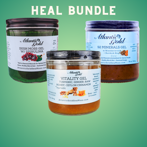 HEAL BUNDLE - 1 Each 92 Minerals, Vitality Gel and Irish Moss w/ Spirulina.